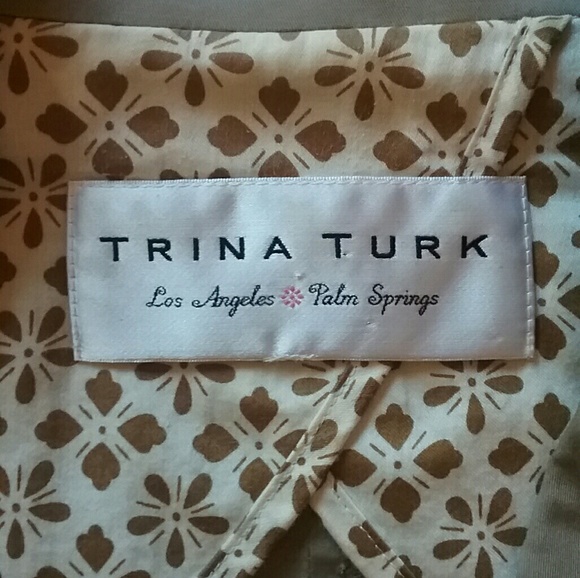 TRINA TURK Original Khaki  Short Sleeve Jacket - Picture 2 of 5